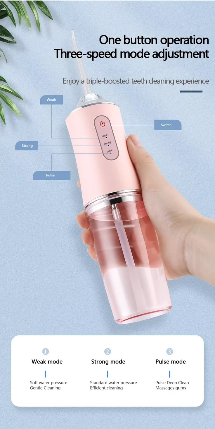 🦷 Zylova™ Portable Oral Irrigator | Rechargeable Cordless Water Flosser