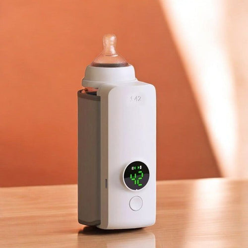 Zylova™ Portable Baby Bottle Warmer – Rechargeable Smart Milk Heater
