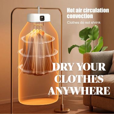 Zylova™ Smart Portable Clothes Dryer – Foldable Electric Drying Closet