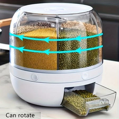 Zylova™ 6-Compartment Rotating Grain & Cereal Dispenser
