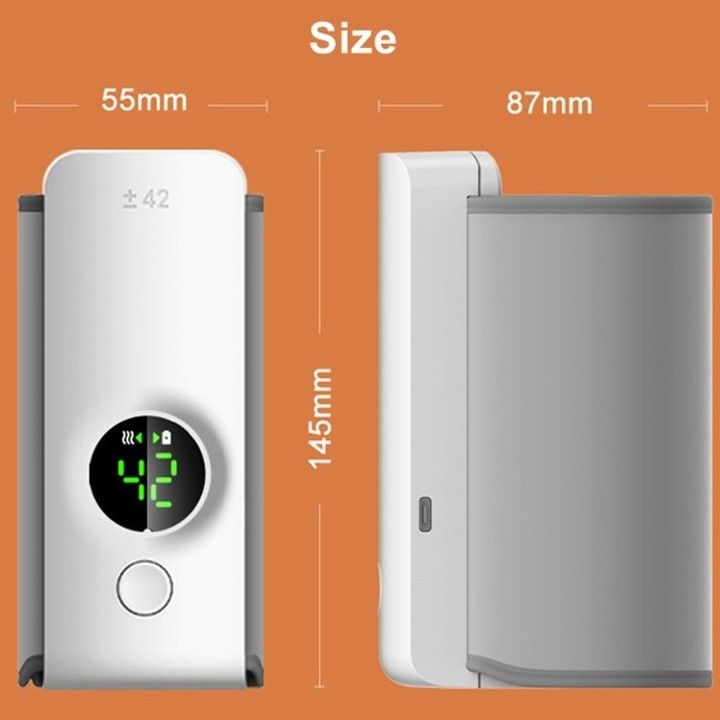 Zylova™ Portable Baby Bottle Warmer – Rechargeable Smart Milk Heater