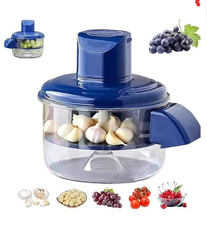 Zylova™ 5-in-1 Manual Food Chopper & Garlic Crusher